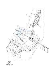 MT09A MT-09 ABS 900 (2DRN) drawing EXHAUST