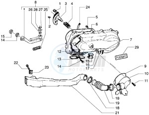 Liberty 125 drawing Kickstarter - Crankcase cooling