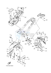 MT07A MT-07 ABS 700 (1XBM) drawing FENDER