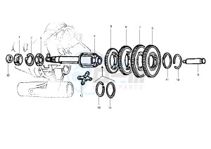 PX 125-150-200 drawing Countershaft