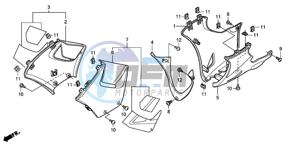 UNDER COWL (CBR125R/RS/RW5/RW6/RW8)