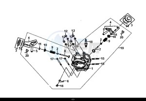 FIDDLE II 50 (45 KM/H) (AF05W4-EU) (E4) (L8-M0) drawing CYLINDER HEAD