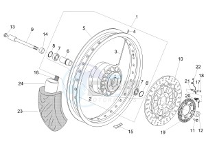 V7 III Special 750 e4 (EMEA) drawing Front wheel