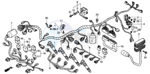 CBR900RE drawing WIRE HARNESS (CBR900RRY,1/RE1)