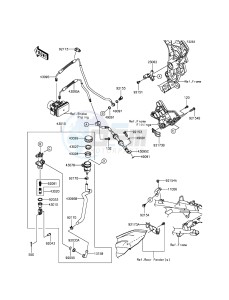 VERSYS 1000 KLZ1000BFF FR GB XX (EU ME A(FRICA) drawing Rear Master Cylinder