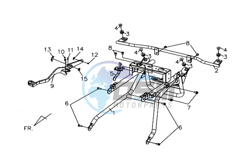 MOUNT GRIP BAR  BAR  COWLING