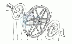 850 T5 Polizia VecchioTipo Polizia VecchioTipo drawing Front wheel, 1st series