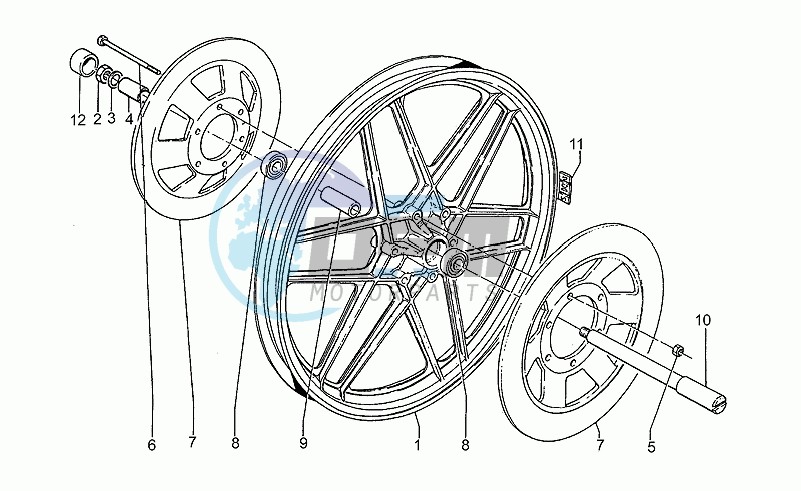 Front wheel, 1st series