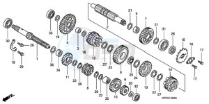 CBR125RW9 Australia - (U) drawing TRANSMISSION