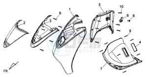 CELLO 50 drawing COWLING FRONT / COWLING INNER