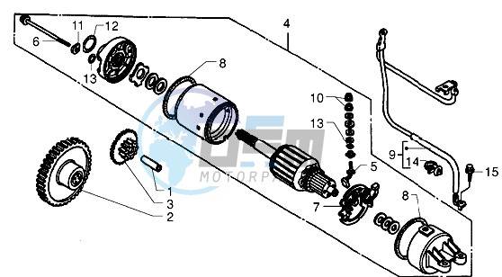 Starting motor