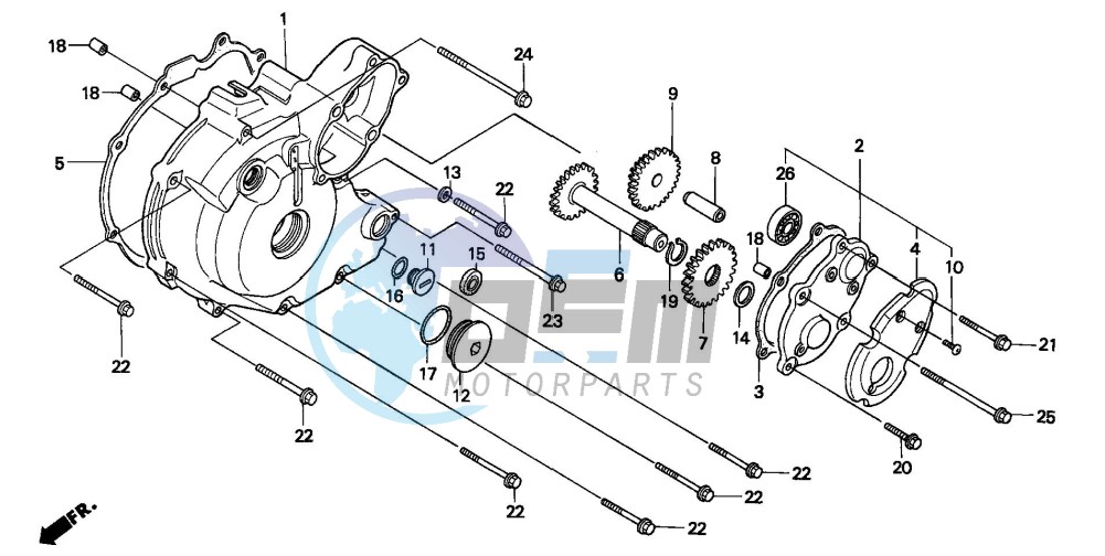 LEFT CRANKCASE COVER