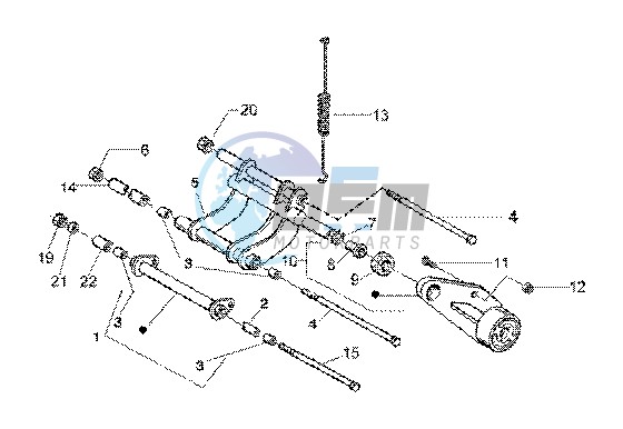 Swinging arm