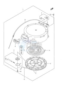 DF 25 drawing Recoil Starter