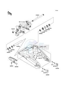 VERSYS KLE650CEF XX (EU ME A(FRICA) drawing Swingarm