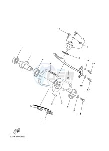 YFM450FWAD YFM450PF GRIZZLY 450 EPS (2LC8) drawing CAMSHAFT & CHAIN