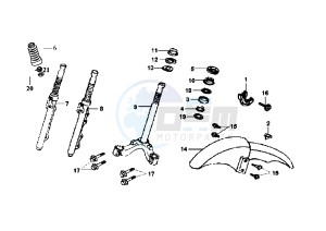 JOYRIDE EU2 - 200 cc drawing FRONT FORK