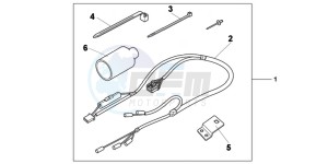 NC700SD NC700S Europe Direct - (ED) drawing KIT,GRIP HEATER A