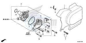 VT750CSD Shadow - VT750CS-D 2ED - (2ED) drawing WATER PUMP