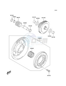 KFX400 KSF400A6F EU drawing Starter Clutch