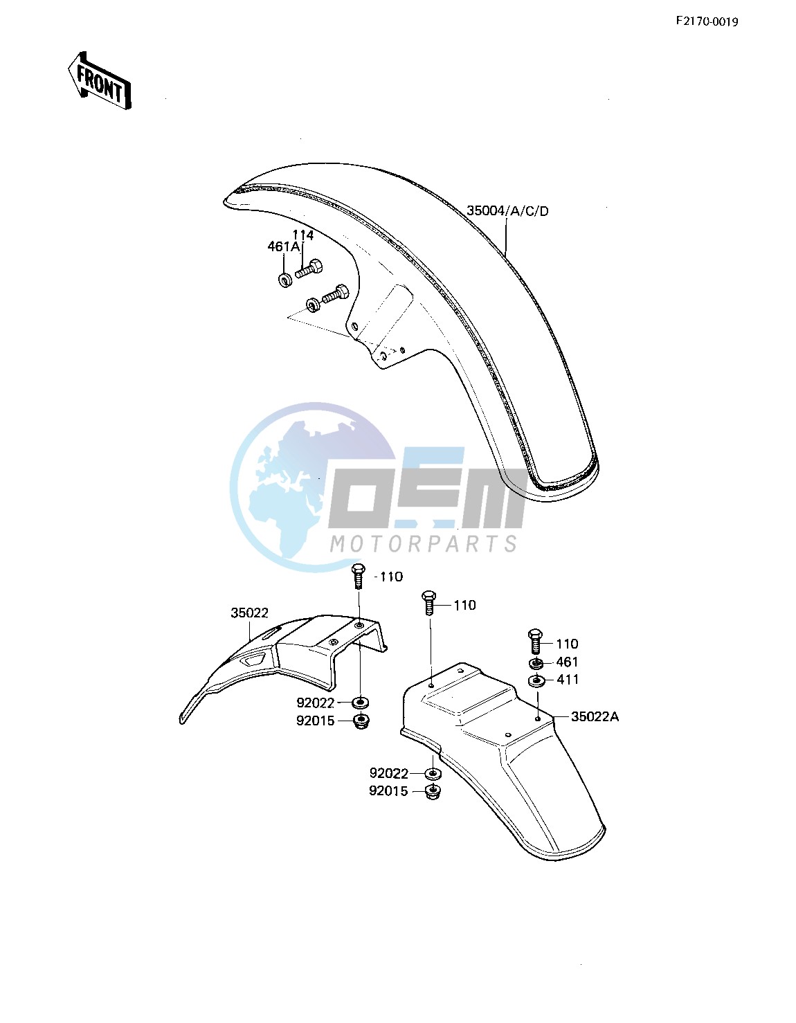 FENDERS -- 81 -82 KZ750-E2_E3- -