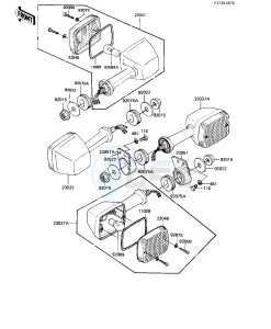 KZ 550 H [GPZ] (H1-H2) [GPZ] drawing TURN SIGNALS