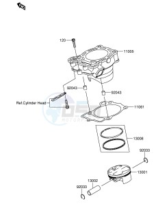 RM-Z250 (E19) drawing CYLINDER PISTON