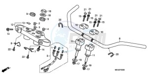 VT750C9 E / MKH MME drawing HANDLE PIPE/TOP BRIDGE