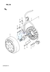 VS750GL (E1) INTRUDER drawing MAGNETO