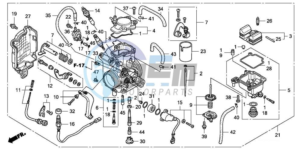 CARBURETOR (TRX450R4,5)