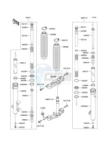 KLX 140 B (KLX140L MONSTER ENERGY) (B8F-B9FA) B8F drawing FRONT FORK