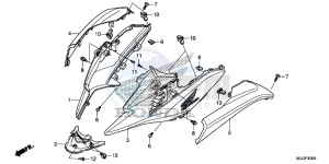 NC750XDE NC750XD Europe Direct - (ED) drawing SIDE COWL