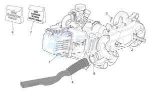 Scarabeo 50 4t 2v e2 drawing Engine