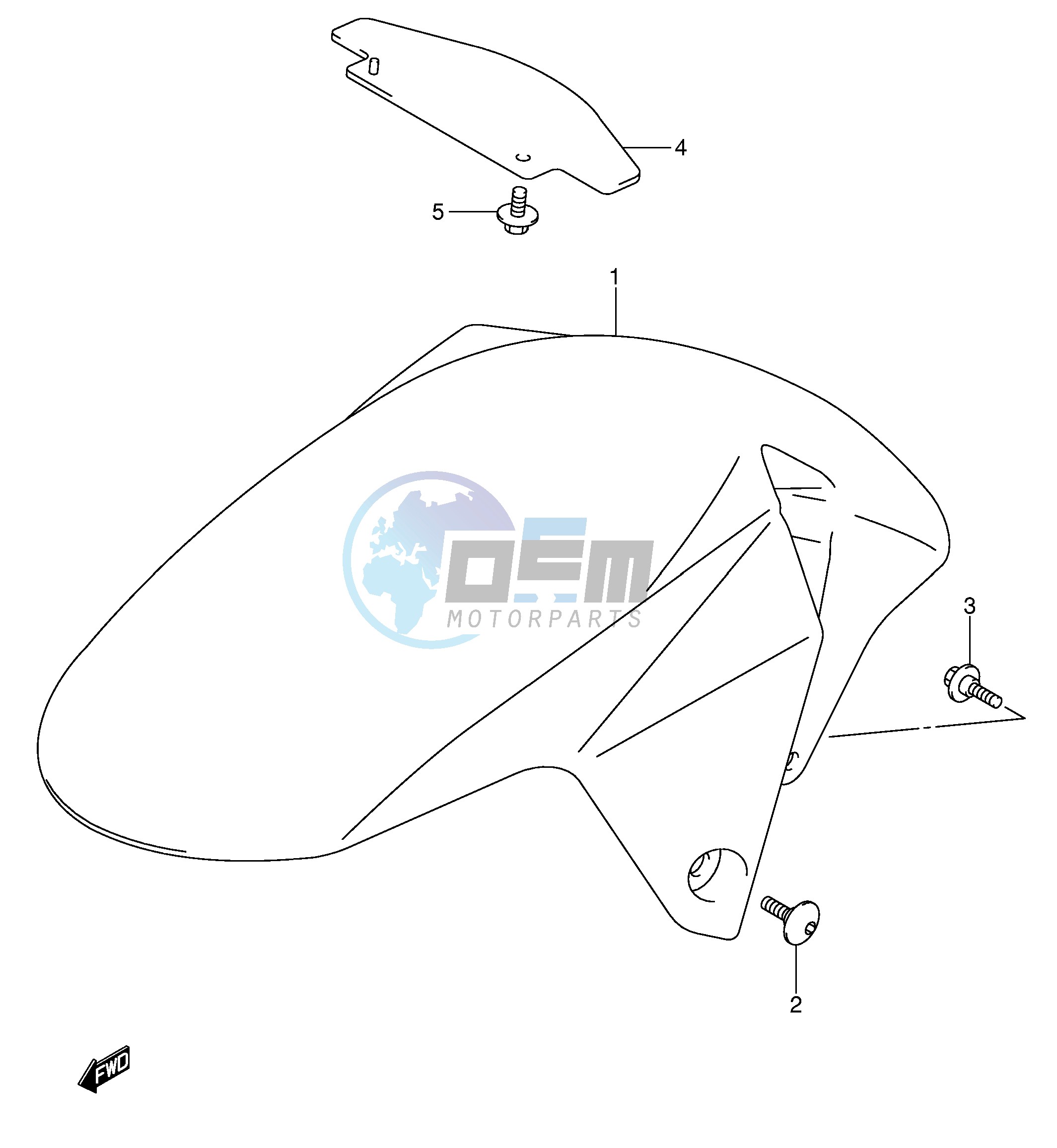 FRONT FENDER (MODEL K4 K5)