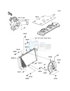 VERSYS_1000 KLZ1000AEF FR GB XX (EU ME A(FRICA) drawing Radiator