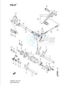 SV650/S drawing GEAR SHIFTING