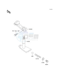 KAF 300 C [MULE 550] (C6-C7) [MULE 550] drawing GEAR CHANGE MECHANISM