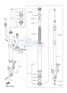 FJR1300D-AS FJR1300AS (B959) drawing FRONT FORK