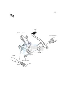 NINJA_ZX-6R_ABS ZX636FFFA FR GB XX (EU ME A(FRICA) drawing Brake Pedal