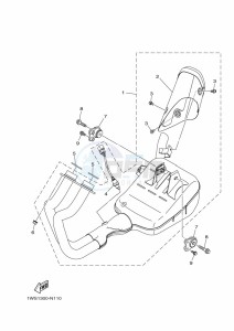 TRACER 700 MTT690-A (B0K2) drawing EXHAUST