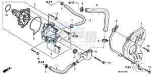 CBR600RA9 BR / ABS MME - (BR / ABS MME) drawing WATER PUMP