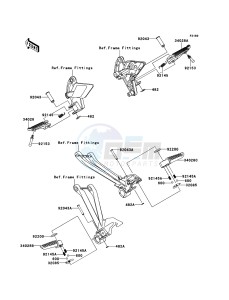 Z1000 ZR1000DBF FR GB XX (EU ME A(FRICA) drawing Footrests