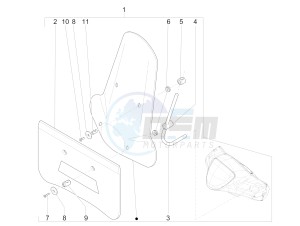 LIBERTY 50 CORPORATE NO ABS E4 (EMEA) drawing Windshield - Glass