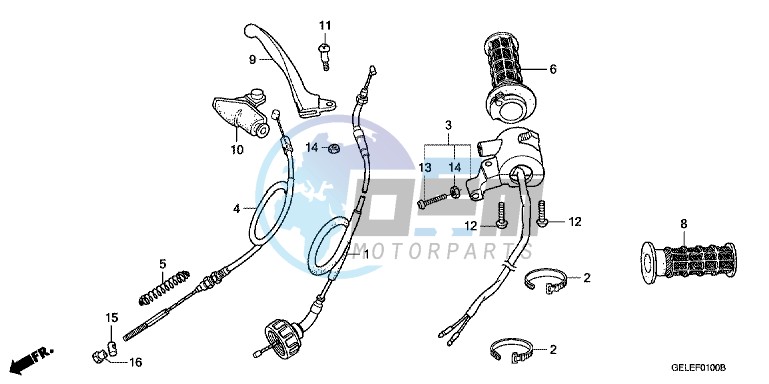 HANDLE LEVER/ SWITCH/ CABLE