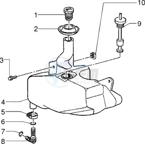 Zip 50 fast rider RST drawing Oil tank