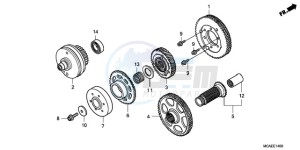 GL18009 SI / AB NAV - (SI / AB NAV) drawing PRIMARY DRIVE GEAR