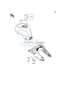 NINJA_ZX-6R ZX636EDF FR GB XX (EU ME A(FRICA) drawing Labels