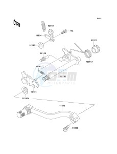 KX 85 A [KX85] (A1-A5) [KX85] drawing GEAR CHANGE MECHANISM