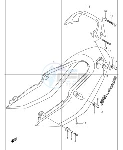 GSF1200 (E2) Bandit drawing SEAT TAIL COVER (GSF1200K1)