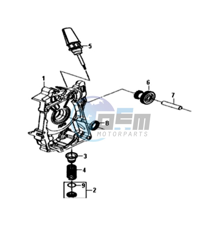 CRANKCASE RIGHT / START MOTOR